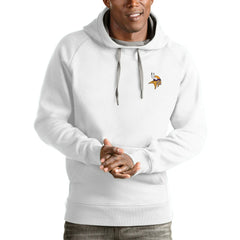 Minnesota Vikings Antigua Logo Victory Pullover Hoodie - White Hoodies