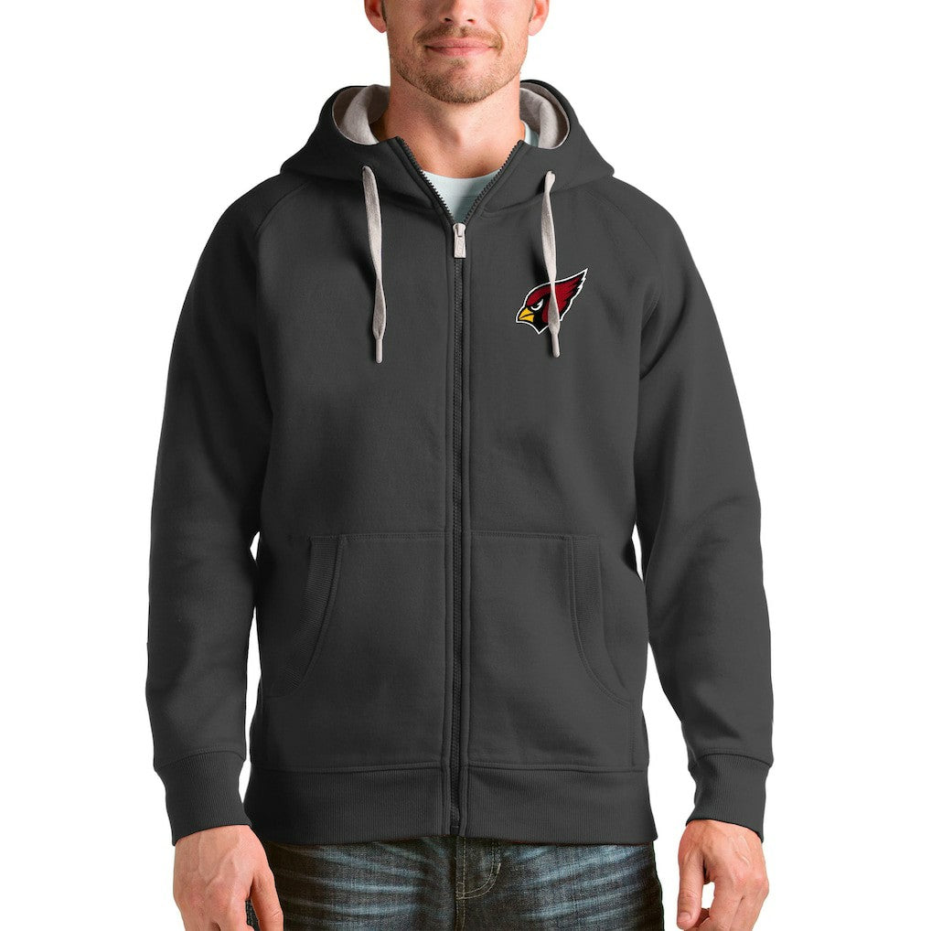 Arizona Cardinals Antigua Victory Full-Zip Hoodie - Charcoal Hoodies