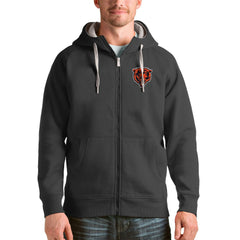 Chicago Bears Antigua Victory Full-Zip Hoodie - Charcoal Hoodies