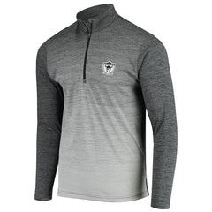 Las Vegas Raiders Antigua Throwback Cycle Quarter-Zip Jacket - Black/Heathered Gray Jackets