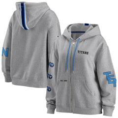 Tennessee Titans WEAR by Erin Andrews Women's Full-Zip Hoodie - Gray Hoodies