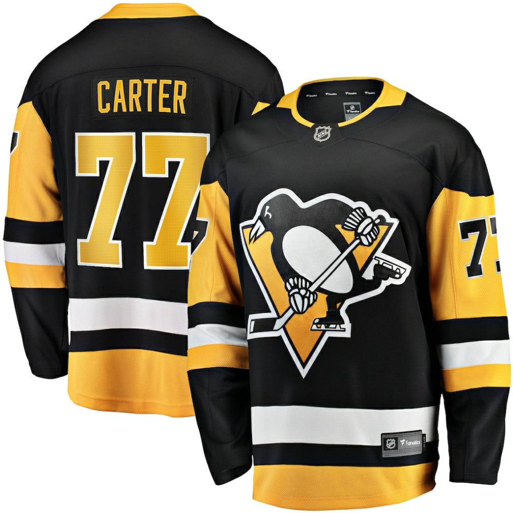 Jeff Carter Pittsburgh Penguins Fanatics Home Breakaway Replica Jersey - Black | US 4325956