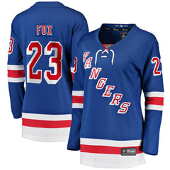 Adam Fox New York Rangers Fanatics Women's Home Breakaway Jersey - Blue | US 4325988