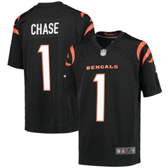Ja'Marr Chase Cincinnati Bengals Youth Game Jersey - Black Jerseys