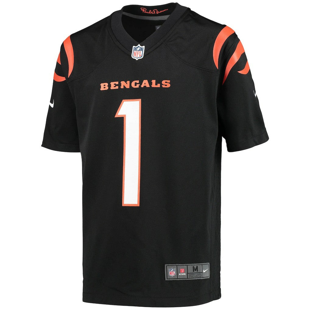 Ja'Marr Chase Cincinnati Bengals Youth Game Jersey - Black Jerseys