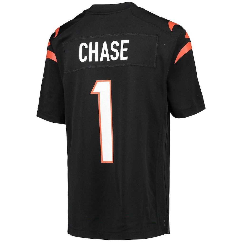 Ja'Marr Chase Cincinnati Bengals Youth Game Jersey - Black Jerseys