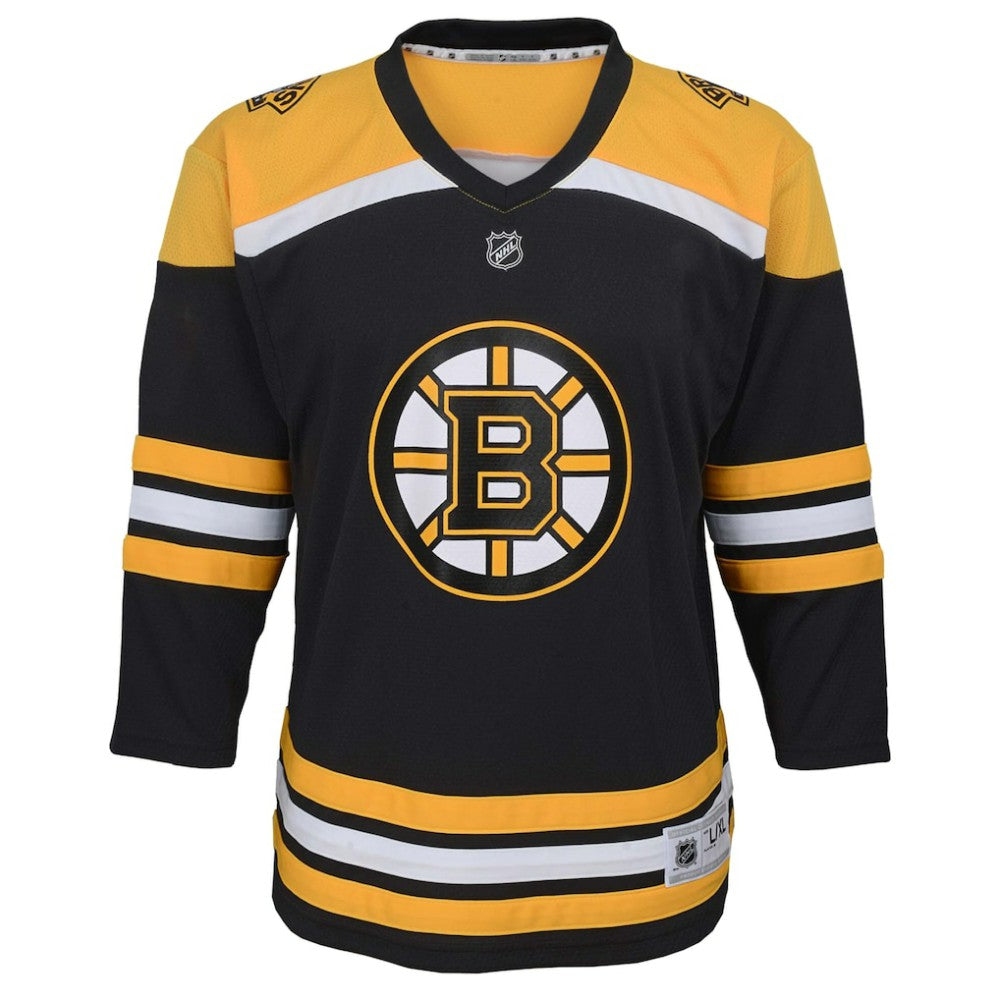 Boston Bruins Youth Home Replica Custom Jersey - Black | US 4328536