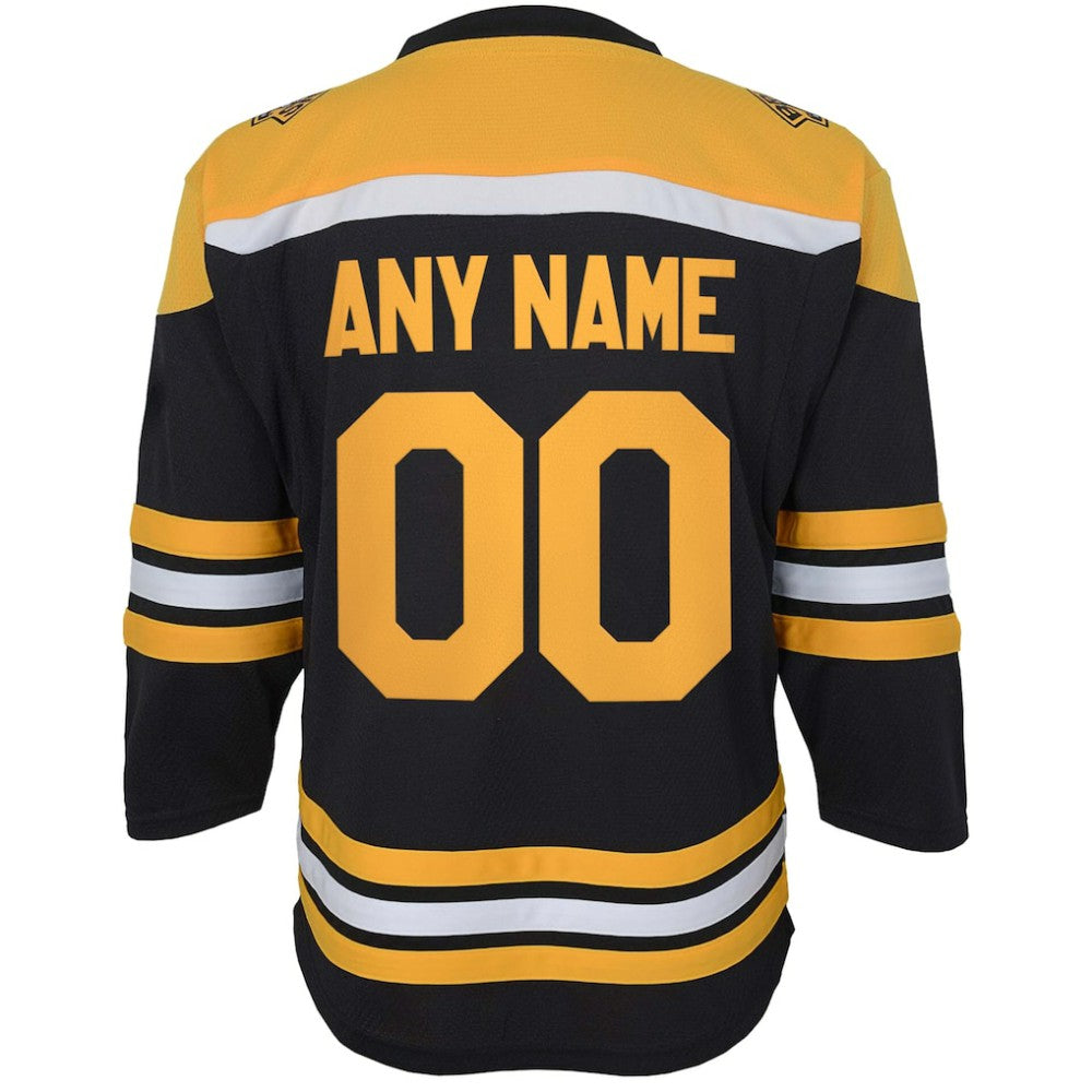 Boston Bruins Youth Home Replica Custom Jersey - Black | US 4328536