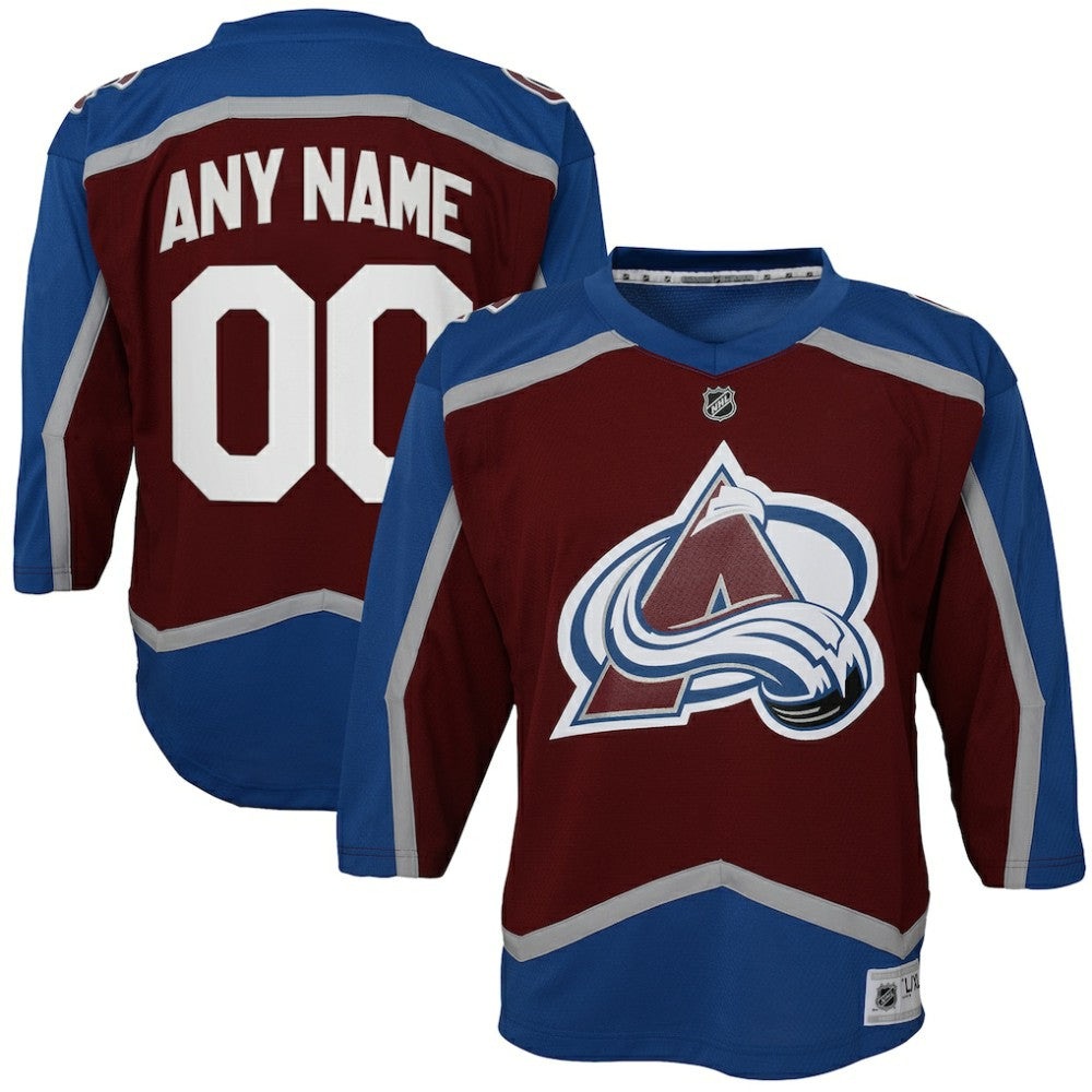 Colorado Avalanche Youth Home Custom Replica Jersey - Burgundy | US 4328538