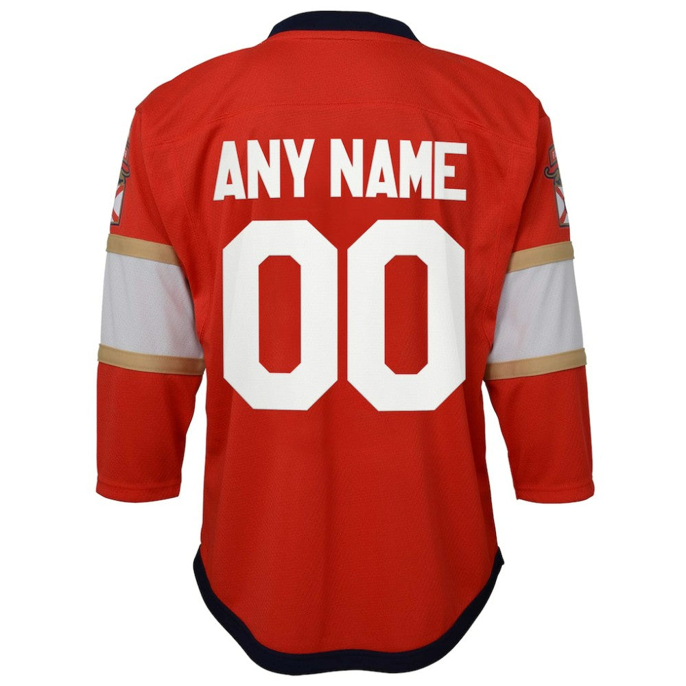 Florida Panthers Youth Home Replica Custom Jersey - Red | US 4328541