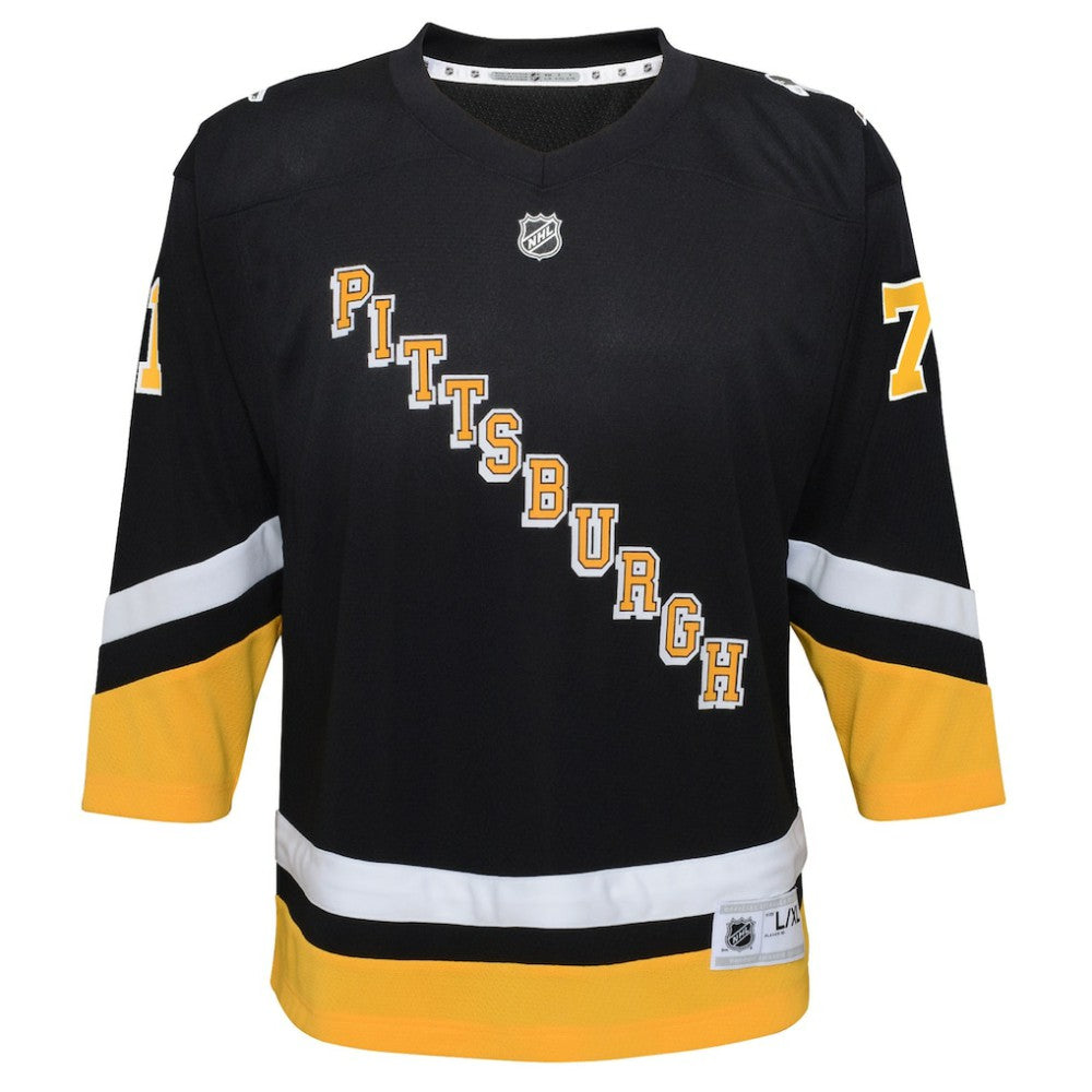 Evgeni Malkin Pittsburgh Penguins Youth 2021/22 Alternate Replica Player Jersey - Black | US 4331281