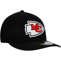 Kansas City Chiefs New Era Omaha Low Profile 59FIFTY Fitted Hat - Black Hats