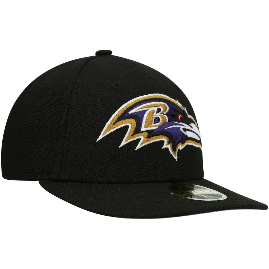 Baltimore Ravens New Era Omaha Low Profile 59FIFTY Fitted Hat - Black Hats