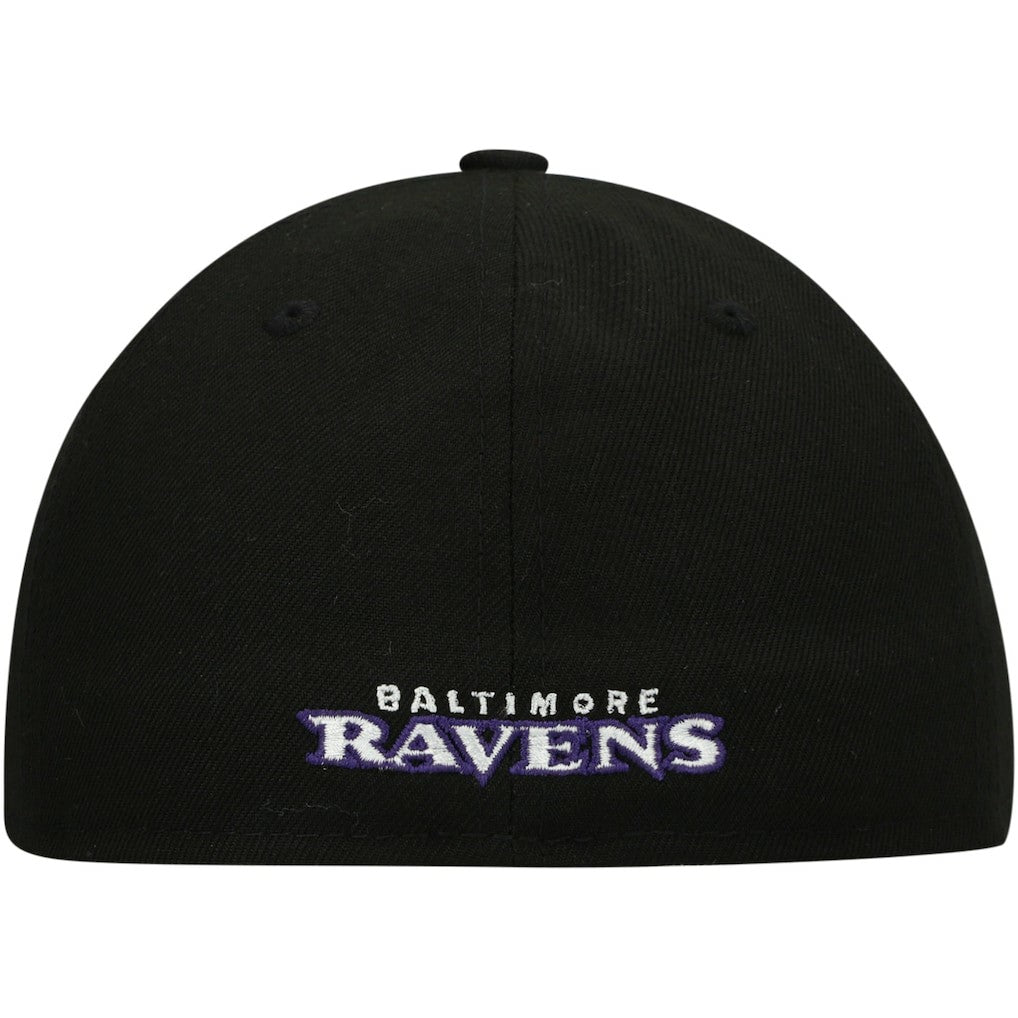 Baltimore Ravens New Era Omaha Low Profile 59FIFTY Fitted Hat - Black Hats