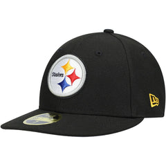 Pittsburgh Steelers New Era Omaha Low Profile 59FIFTY Fitted Hat - Black Hats