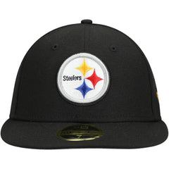 Pittsburgh Steelers New Era Omaha Low Profile 59FIFTY Fitted Hat - Black Hats