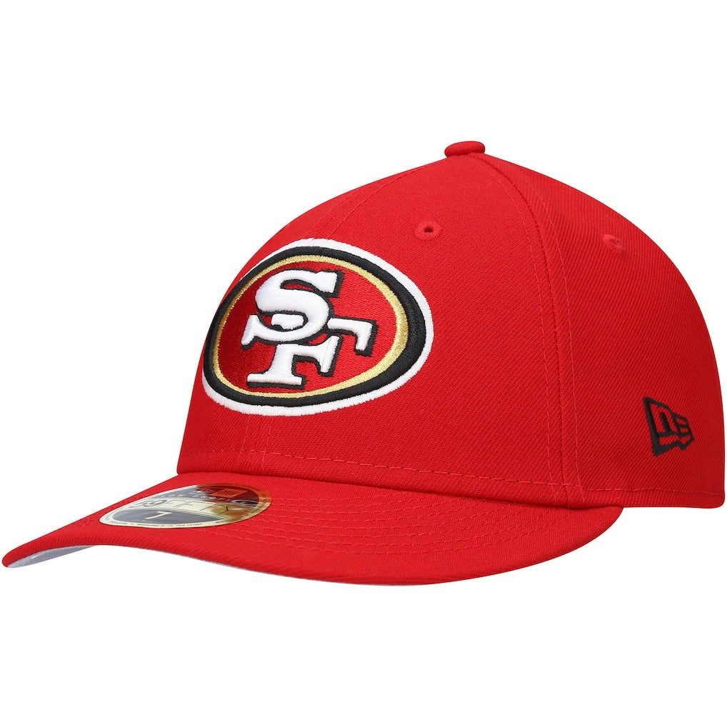 San Francisco 49ers New Era Omaha Low Profile 59FIFTY Fitted Hat - Scarlet Hats