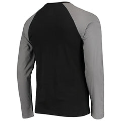 Las Vegas Raiders New Era League Raglan Long Sleeve T-Shirt - Black/Gray T-shirts