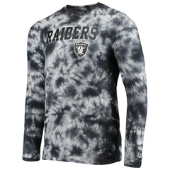 Las Vegas Raiders New Era Tie-Dye Long Sleeve T-Shirt - Black T-shirts