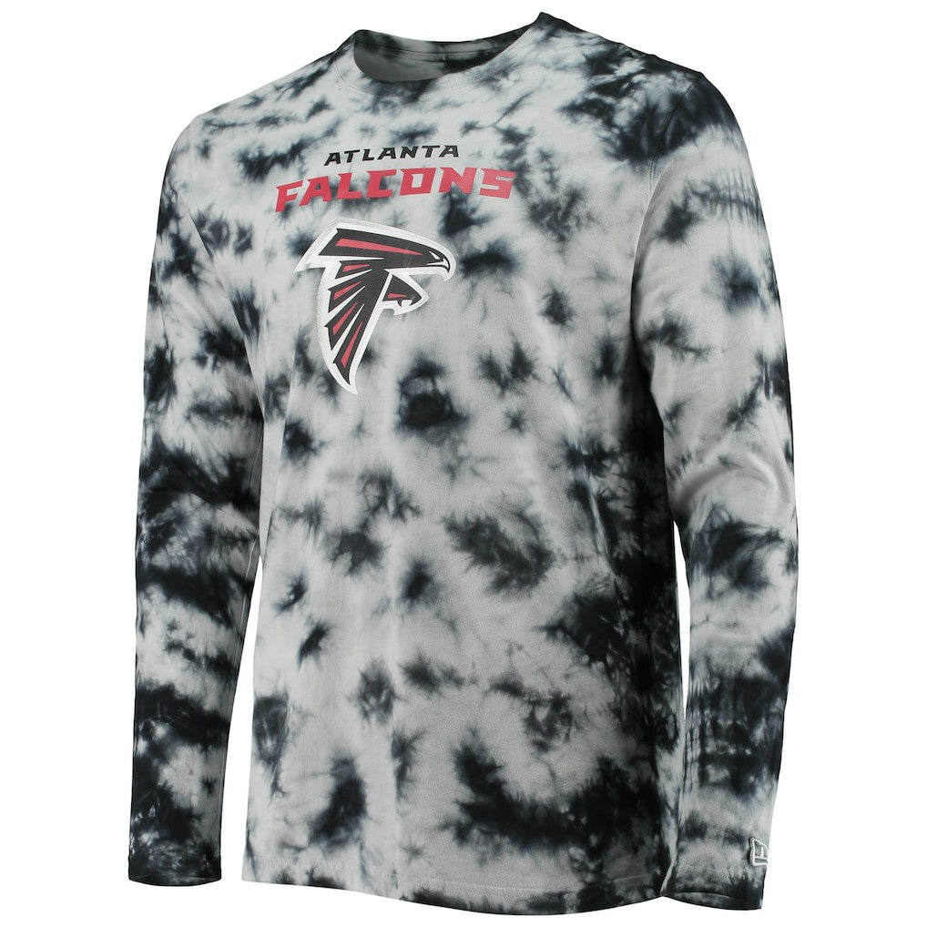 Atlanta Falcons New Era Tie-Dye Long Sleeve T-Shirt - Black T-shirts