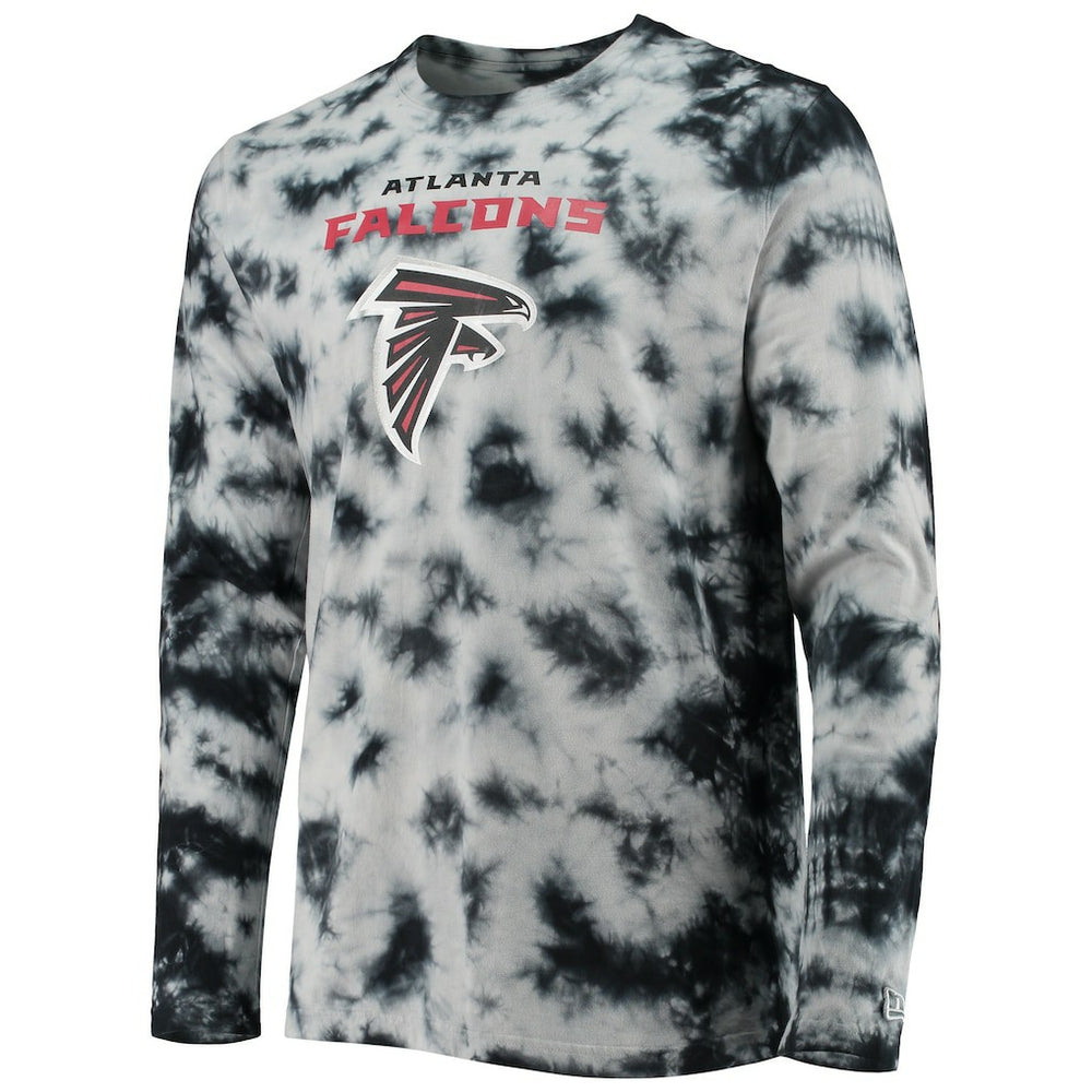 Atlanta Falcons New Era Tie-Dye Long Sleeve T-Shirt - Black T-shirts