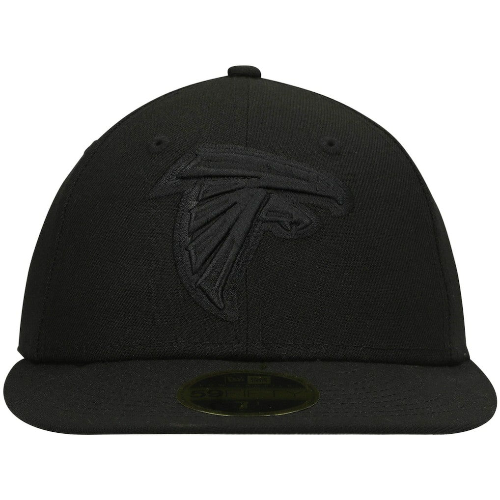 Atlanta Falcons New Era Black on Black Low Profile 59FIFTY II Fitted Hat - Black Hats