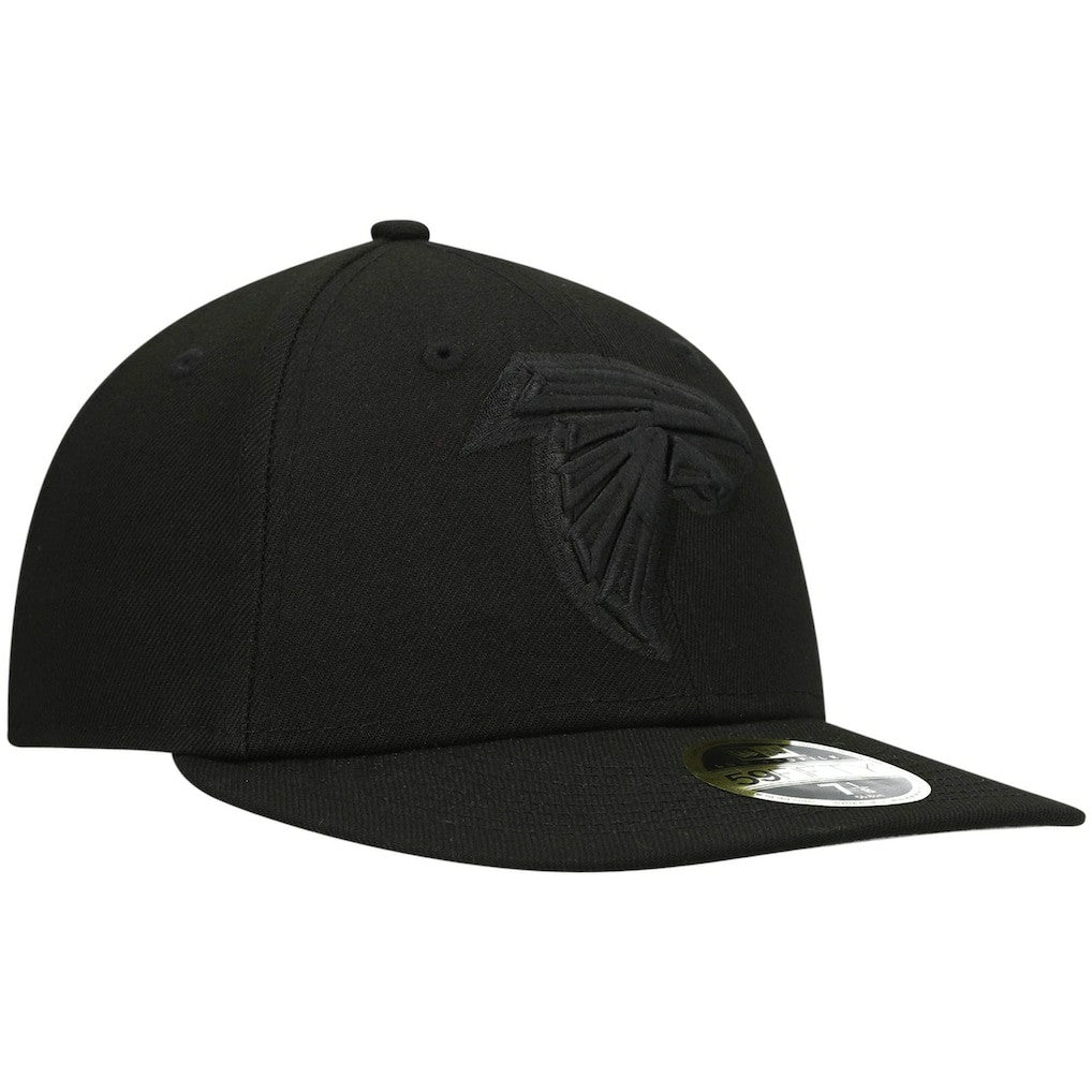 Atlanta Falcons New Era Black on Black Low Profile 59FIFTY II Fitted Hat - Black Hats