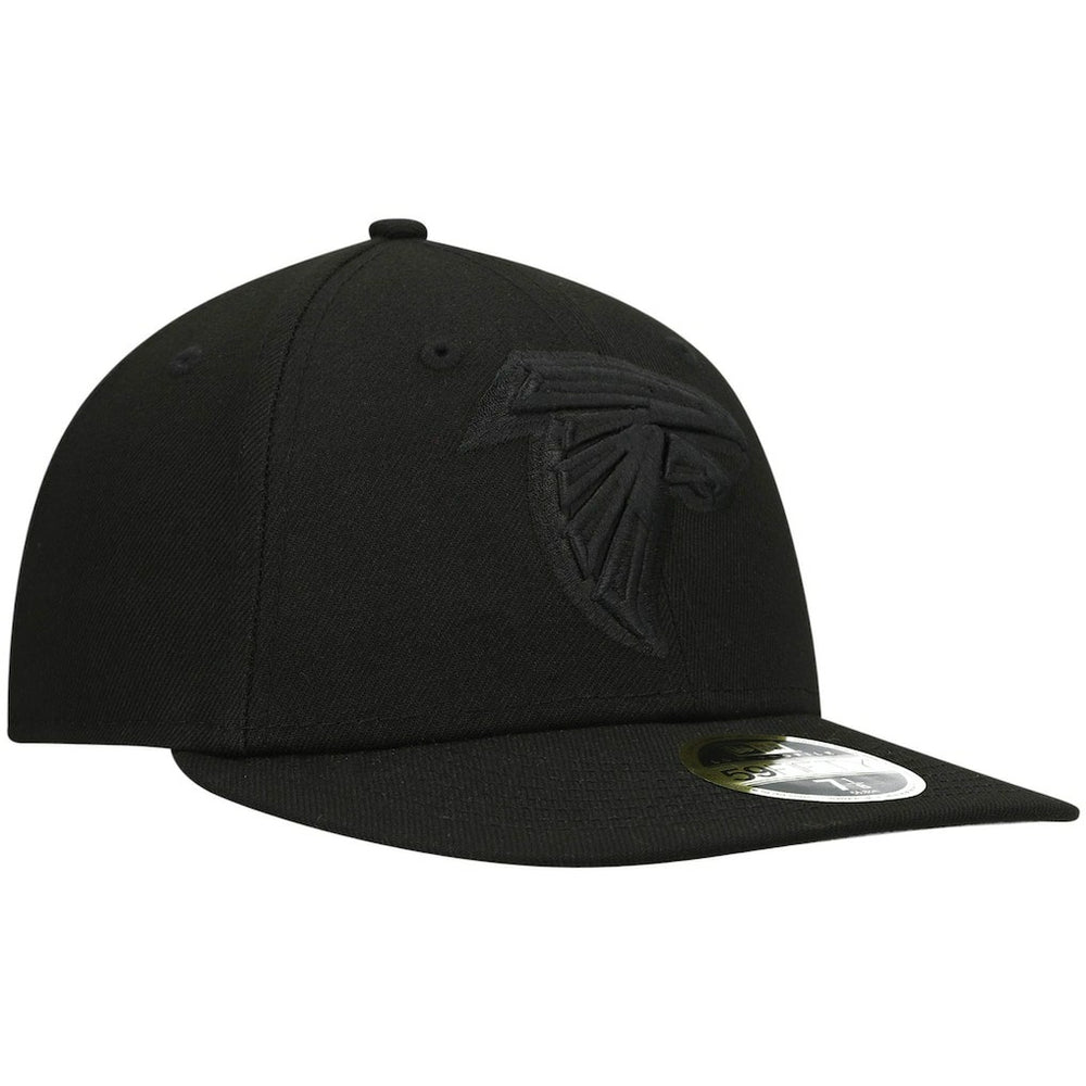 Atlanta Falcons New Era Black on Black Low Profile 59FIFTY II Fitted Hat - Black Hats