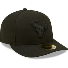 Houston Texans New Era Black on Black Low Profile 59FIFTY II Fitted Hat - Black Hats