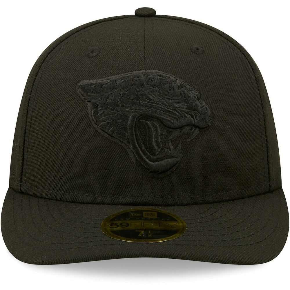 Jacksonville Jaguars New Era Black on Black Low Profile 59FIFTY II Fitted Hat - Black Hats