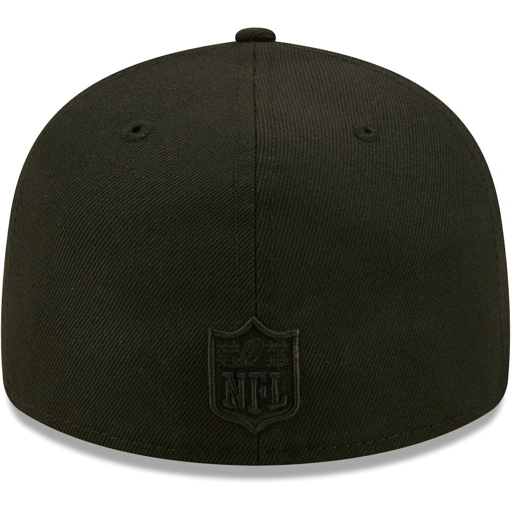Jacksonville Jaguars New Era Black on Black Low Profile 59FIFTY II Fitted Hat - Black Hats