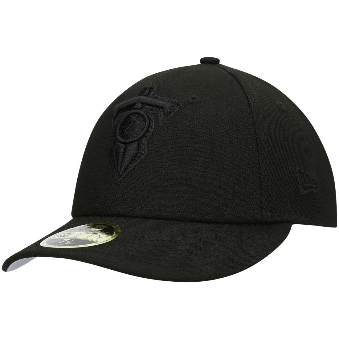 Tennessee Titans New Era Alternate Logo Black on Black Low Profile 59FIFTY II Fitted Hat - Black Hats