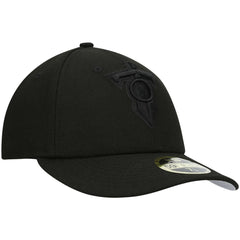 Tennessee Titans New Era Alternate Logo Black on Black Low Profile 59FIFTY II Fitted Hat - Black Hats