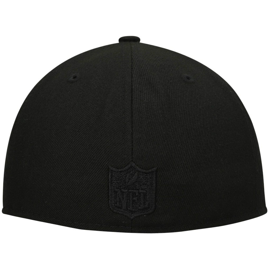 New Orleans Saints New Era Historic Logo Black on Black Low Profile 59FIFTY II Fitted Hat - Black Hats
