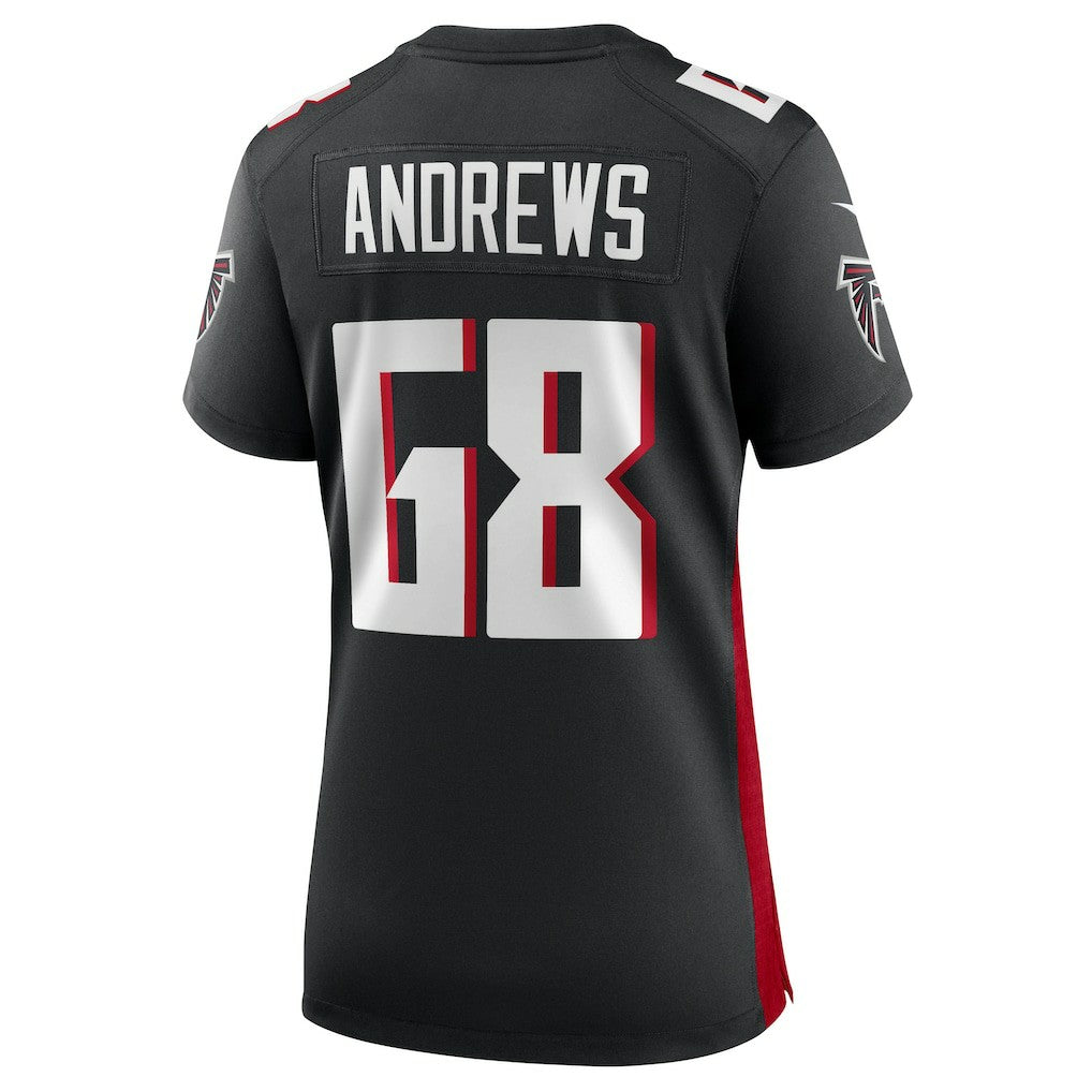 Josh Andrews Atlanta Falcons Women's Game Player Jersey - Black Jerseys