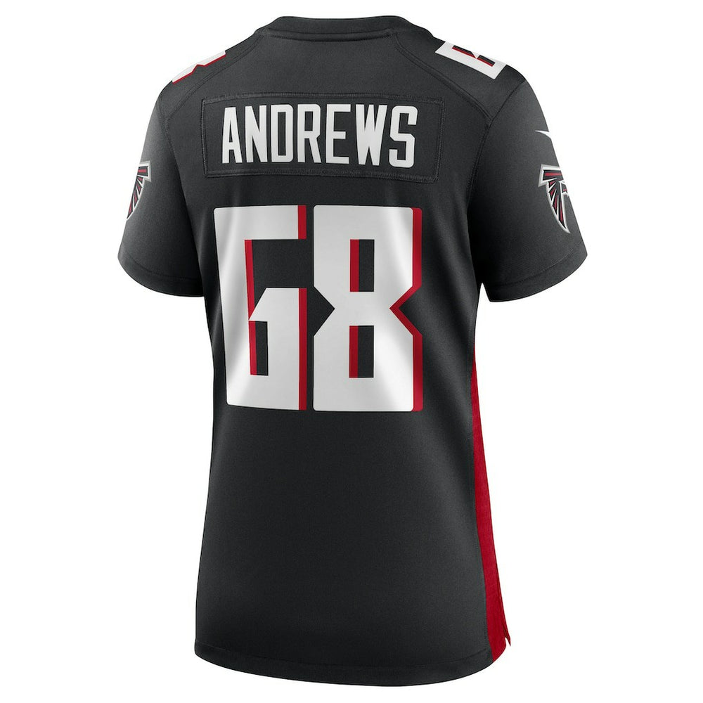 Josh Andrews Atlanta Falcons Women's Game Player Jersey - Black Jerseys