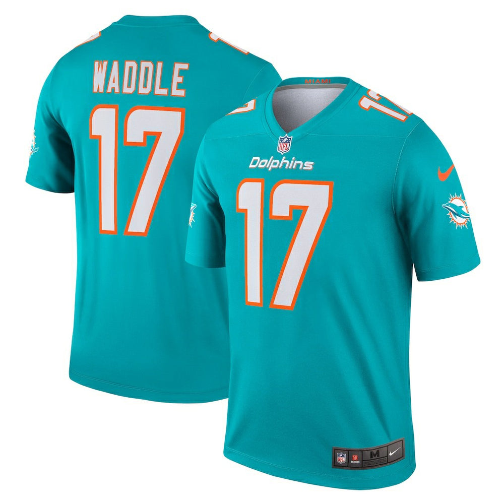 Jaylen Waddle Miami Dolphins Legend Player Performance Top - Aqua Tops