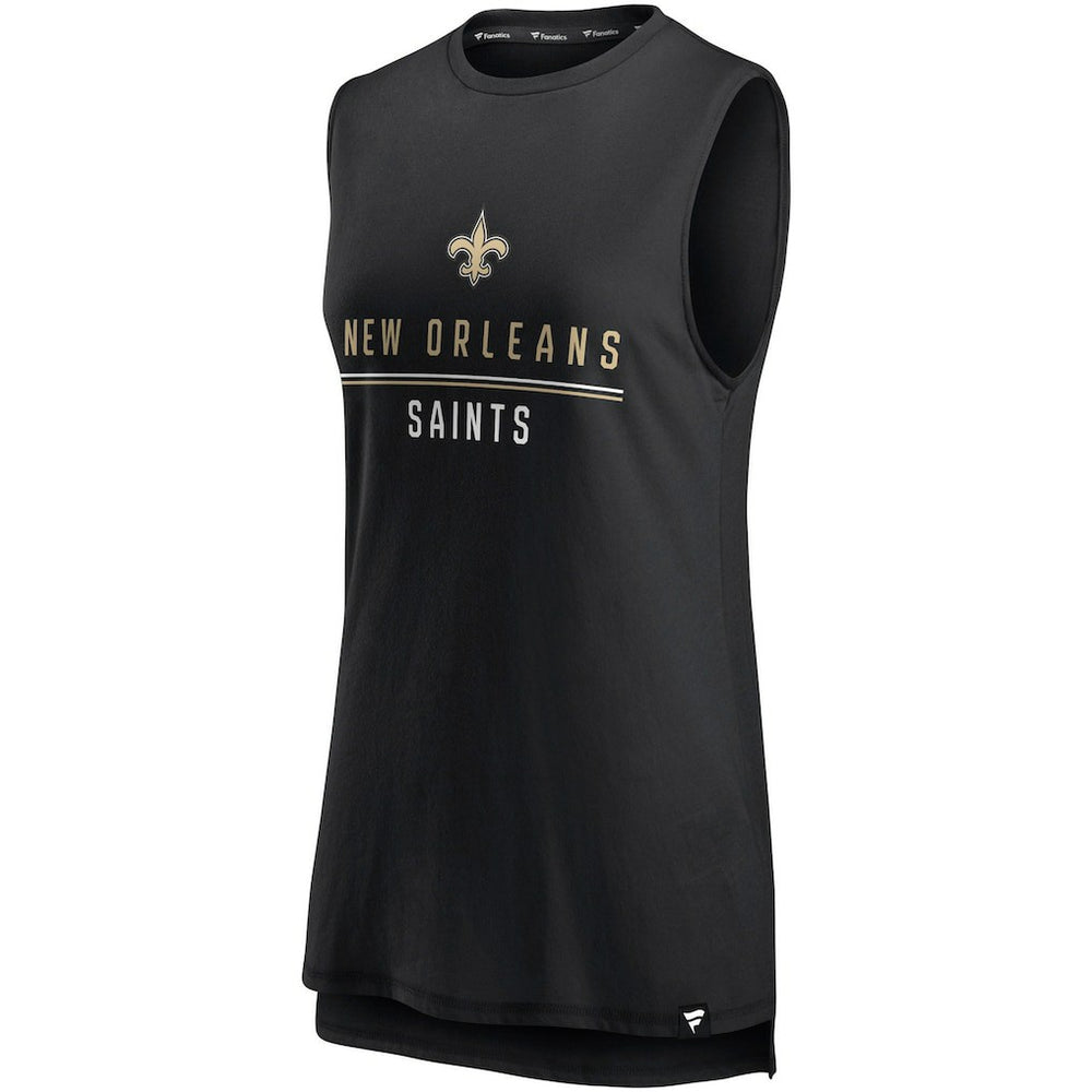 New Orleans Saints Women's True Contender Tank Top - Black Tops