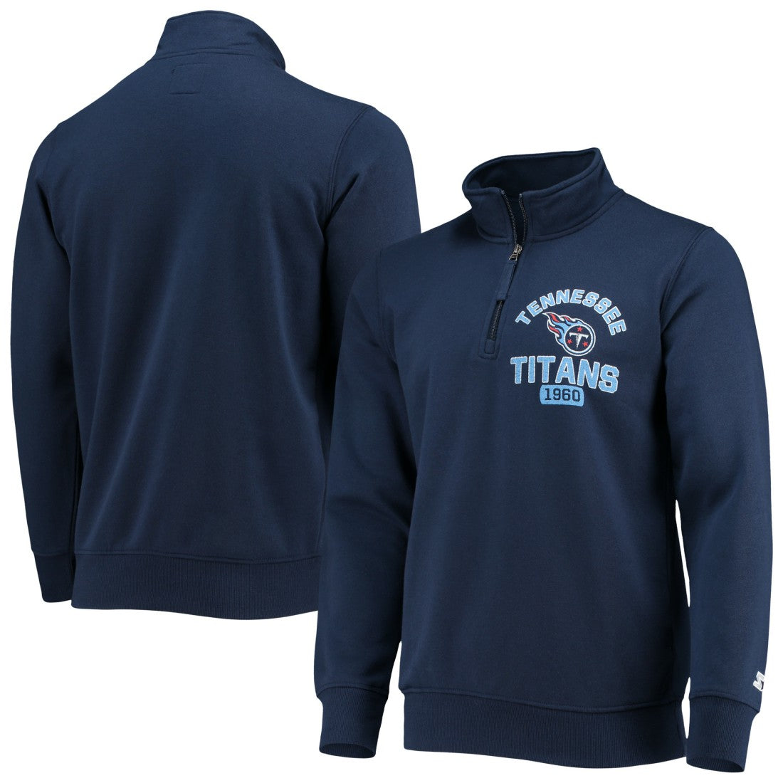Tennessee Titans Starter Heisman Quarter-Zip Jacket - Navy Jackets