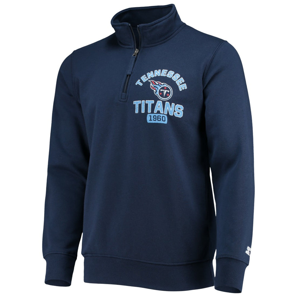 Tennessee Titans Starter Heisman Quarter-Zip Jacket - Navy Jackets