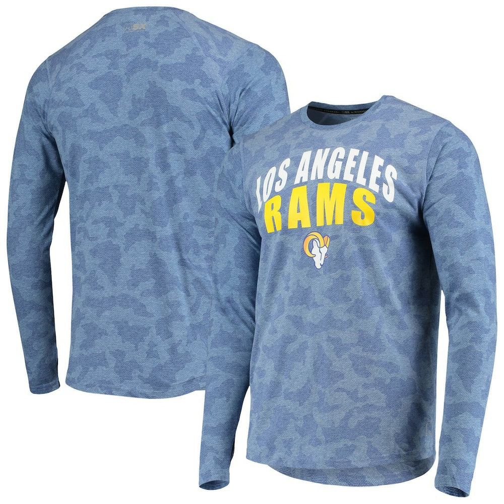 Los Angeles Rams MSX by Michael Strahan Camo Performance Long Sleeve T-Shirt - Royal T-shirts