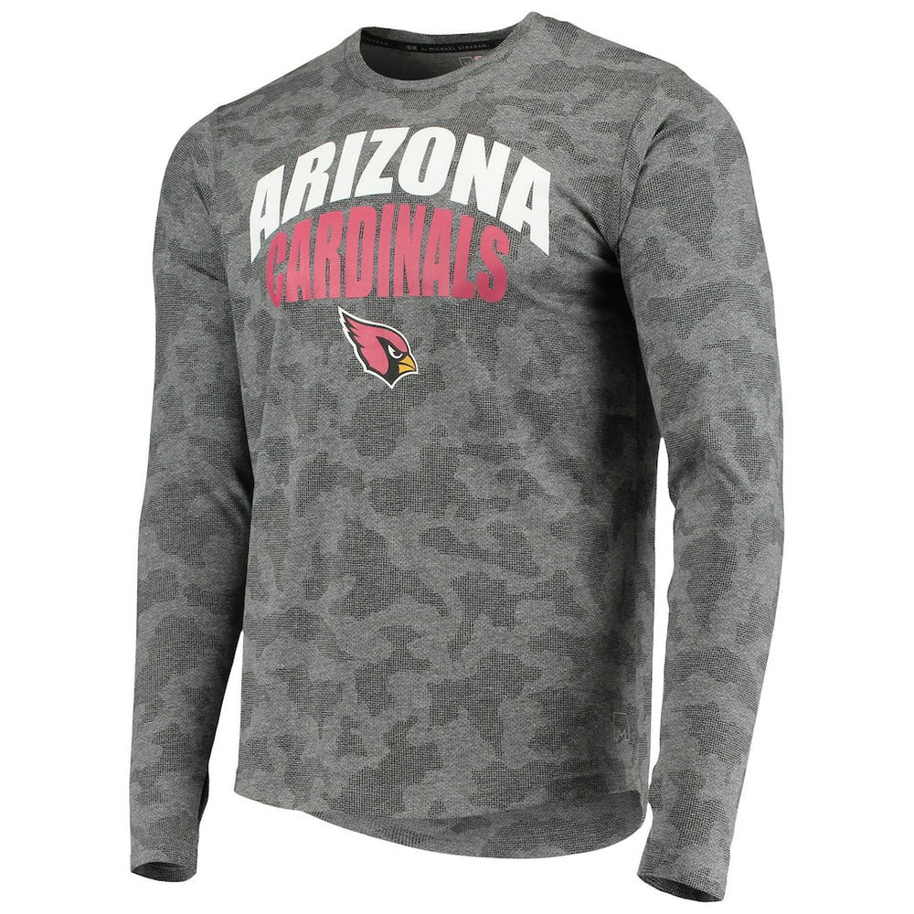 Arizona Cardinals MSX by Michael Strahan Camo Performance Long Sleeve T-Shirt - Black T-shirts