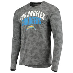 Los Angeles Chargers MSX by Michael Strahan Camo Performance Long Sleeve T-Shirt - Black T-shirts