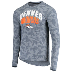 Denver Broncos MSX by Michael Strahan Camo Performance Long Sleeve T-Shirt - Navy T-shirts