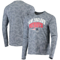 New England Patriots MSX by Michael Strahan Camo Performance Long Sleeve T-Shirt - Navy T-shirts