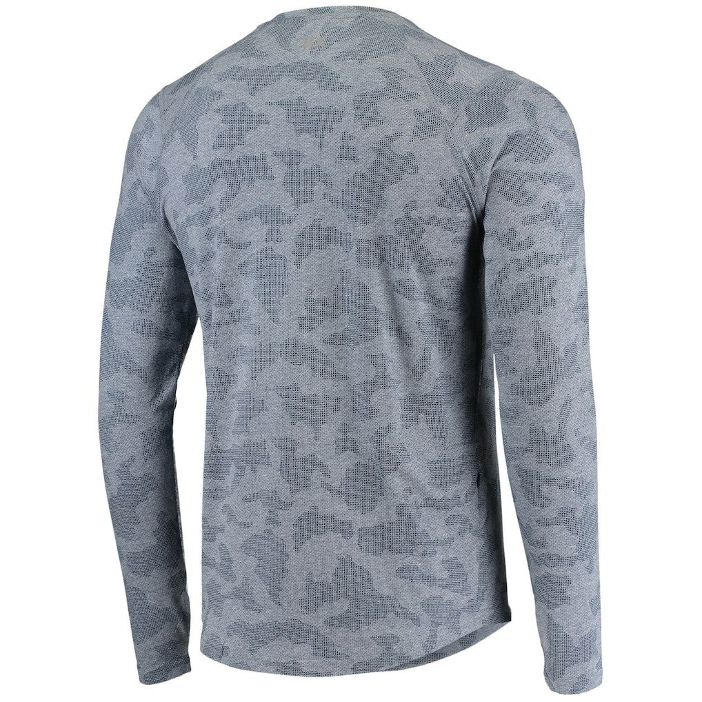 New England Patriots MSX by Michael Strahan Camo Performance Long Sleeve T-Shirt - Navy T-shirts
