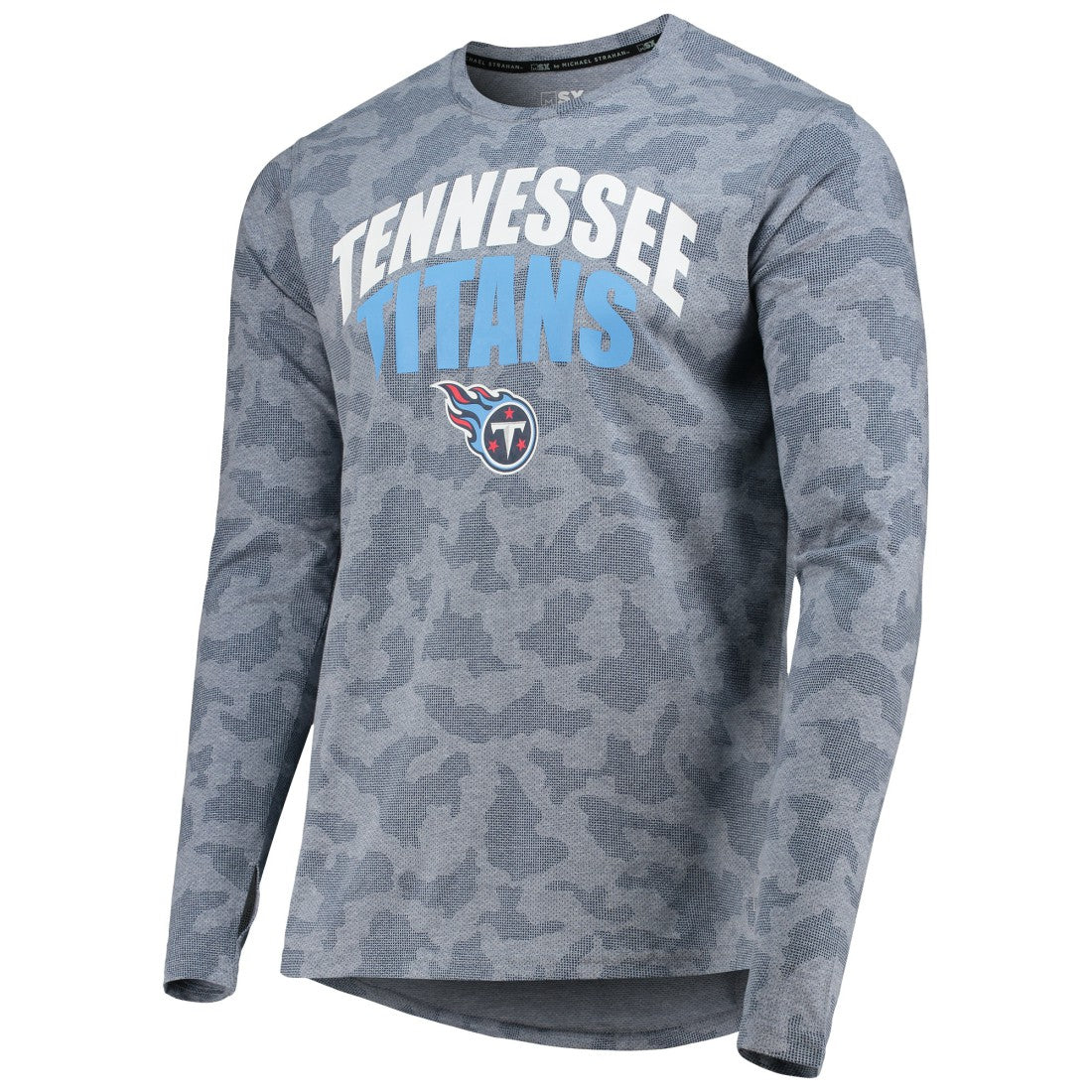 Tennessee Titans MSX by Michael Strahan Camo Long Sleeve T-Shirt - Navy T-shirts