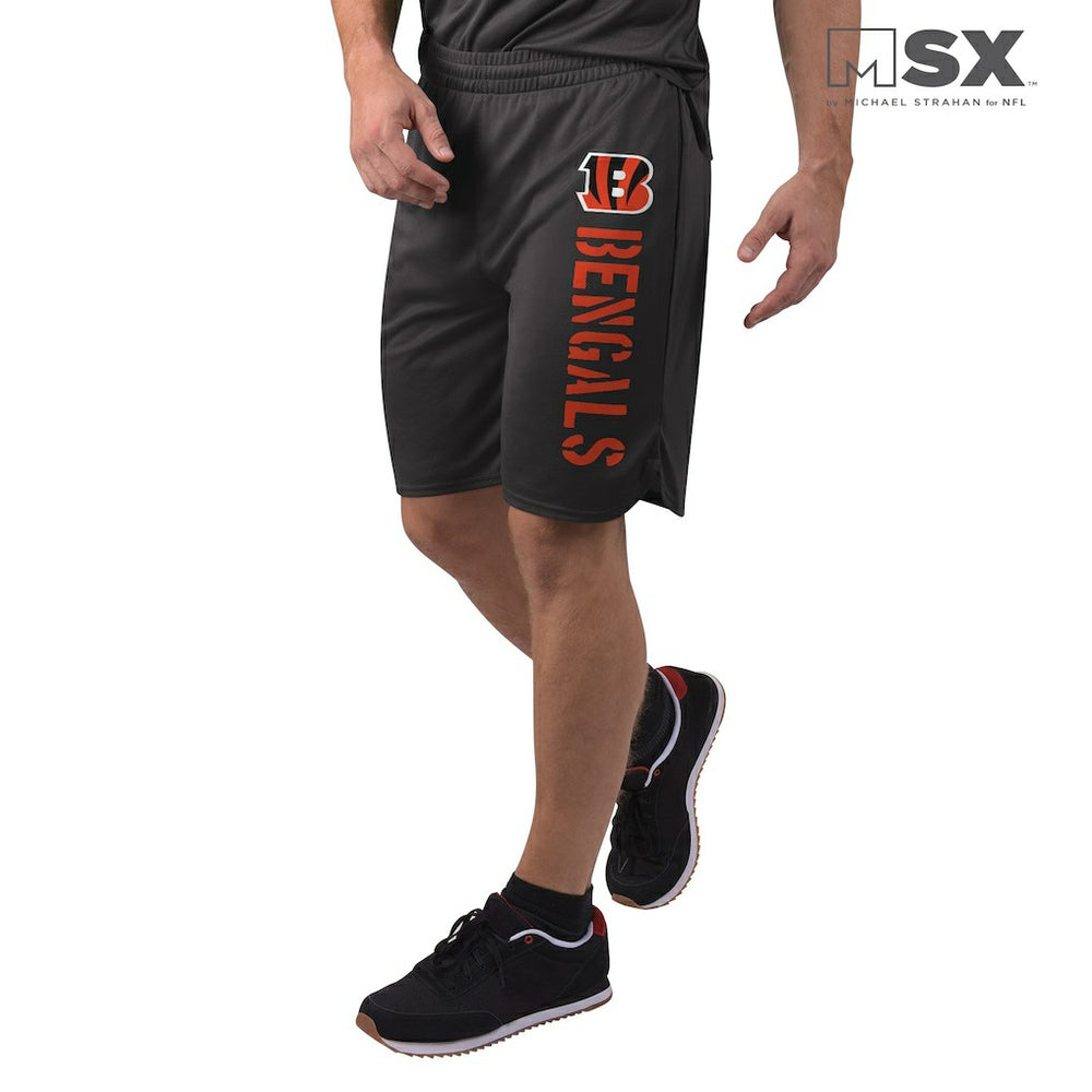 Cincinnati Bengals MSX by Michael Strahan Training Shorts - Black Shorts
