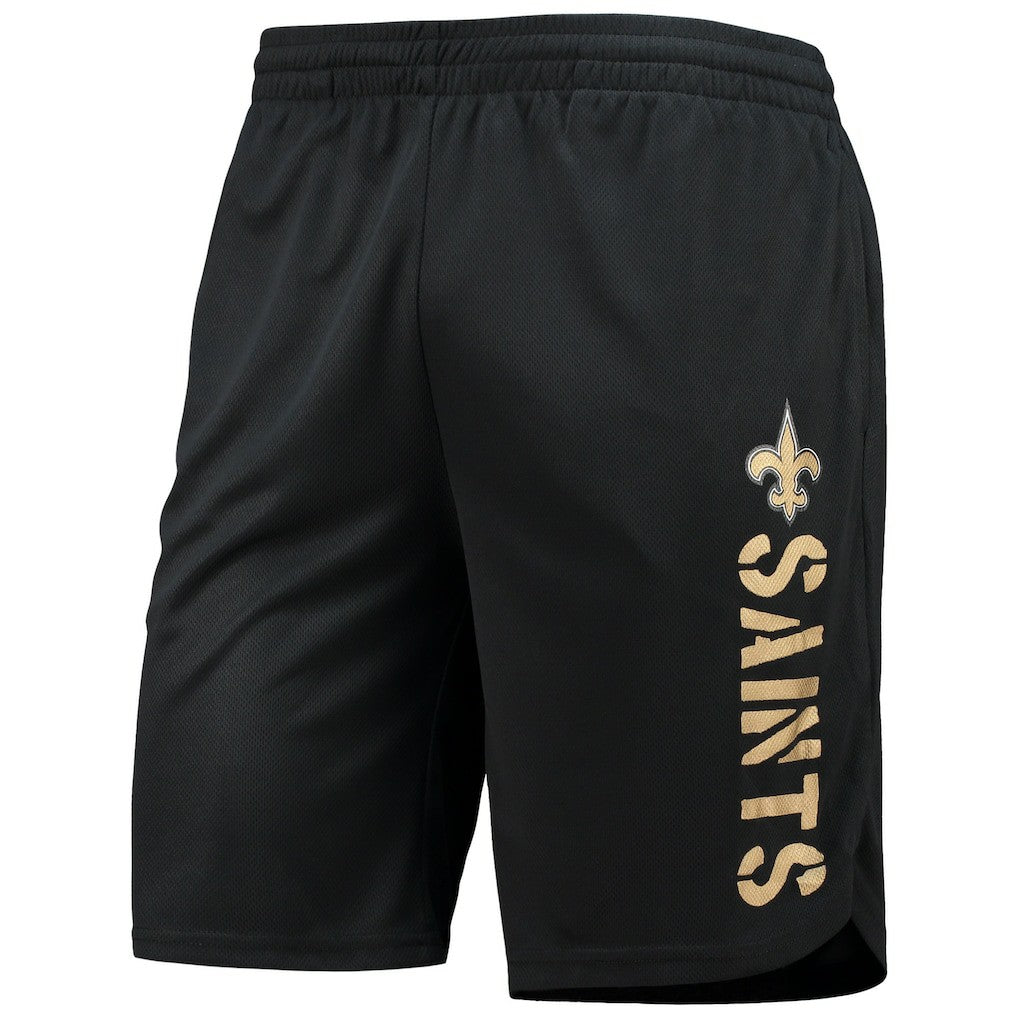 New Orleans Saints MSX by Michael Strahan Training Shorts - Black Shorts