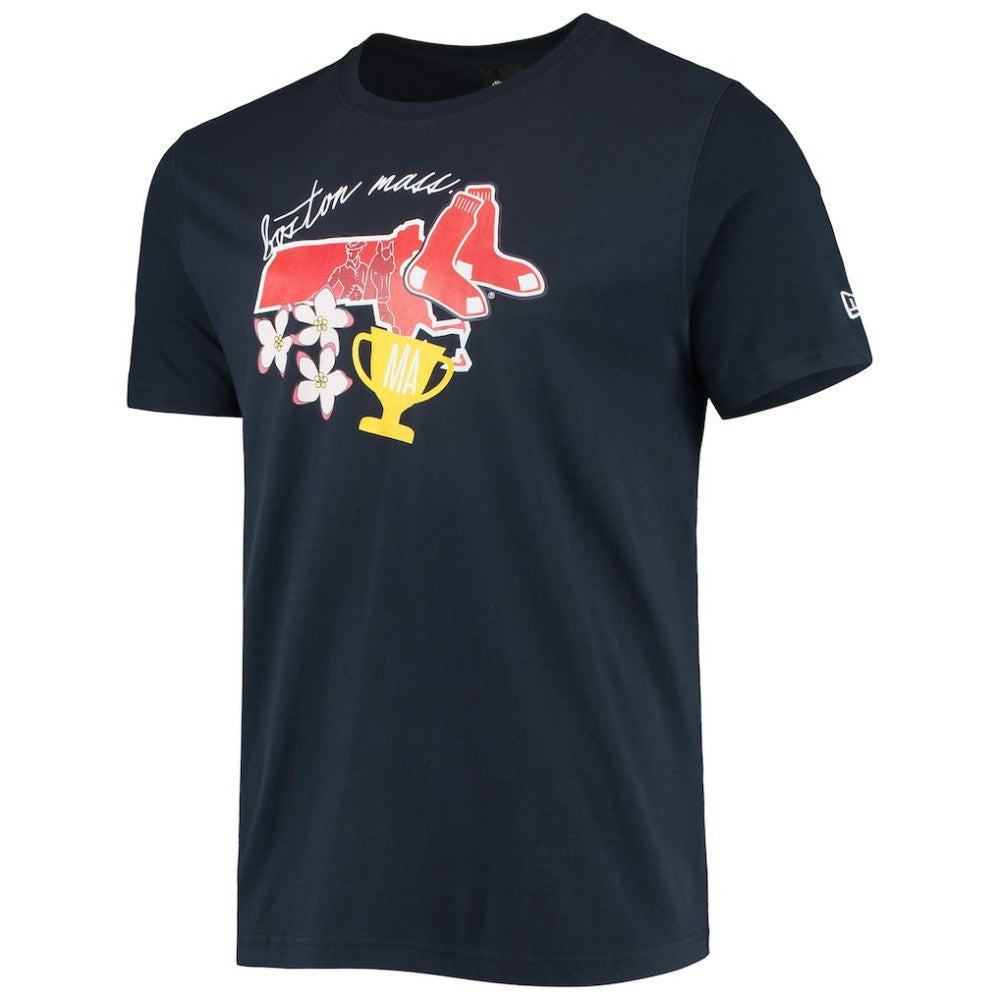 Boston Red Sox New Era City Cluster T-Shirt - Navy T-shirts